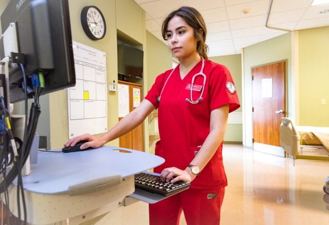 Julissa Cervantes-Honors-WRMC Nursing student on the Cardio-wing of Washington Regional Hospital.