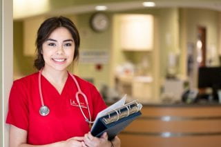 Julissa Cervantes-Honors-WRMC Nursing student on the Cardio-wing of Washington Regional Hospital.