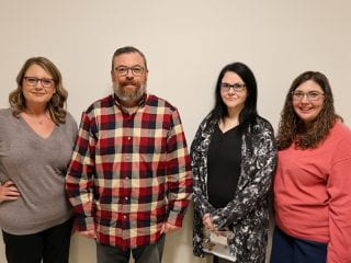 From left, Ashley Rader, Chris McBeath, Amanda Kennedy and Becky Warren (Not pictured: Crystal Branch) All pose for group photo.