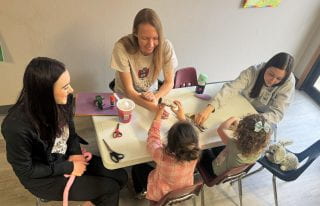 Nursing, speech-language pathology and occupational therapy students in the College of Education and Health Professions recently had the unique opportunity to work with children who have hearing loss at SPARK Day.